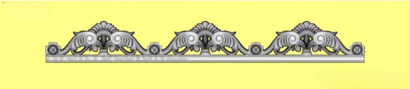 Mix - MIX-32 Classic Ornamental Border Relief Carving Design